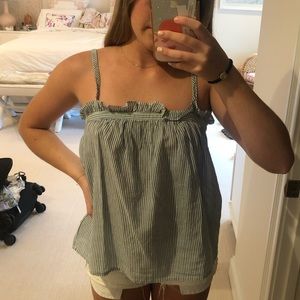 J crew stripped tank blouse